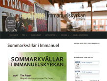 Tablet Screenshot of immanuelskyrkan.com